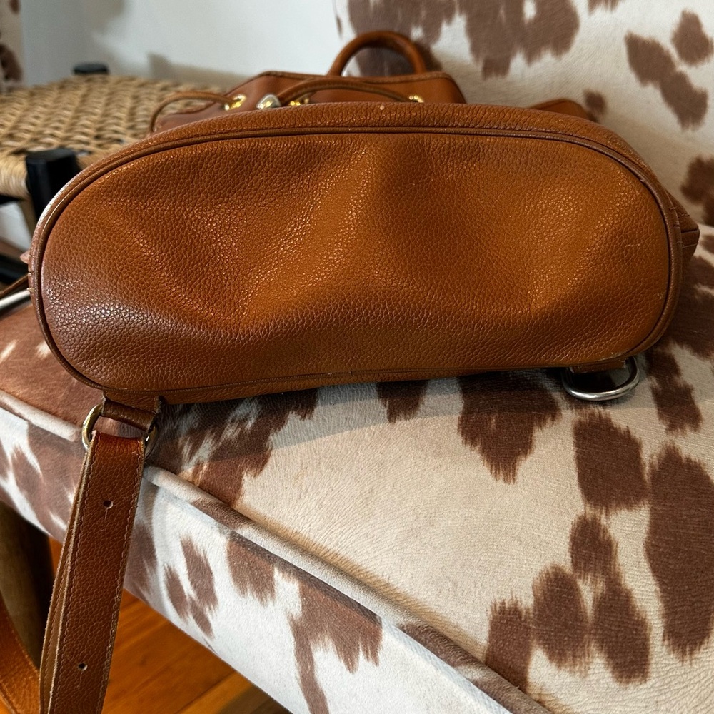 Longchamp Brown Leather Drawstring Backpack - image 12